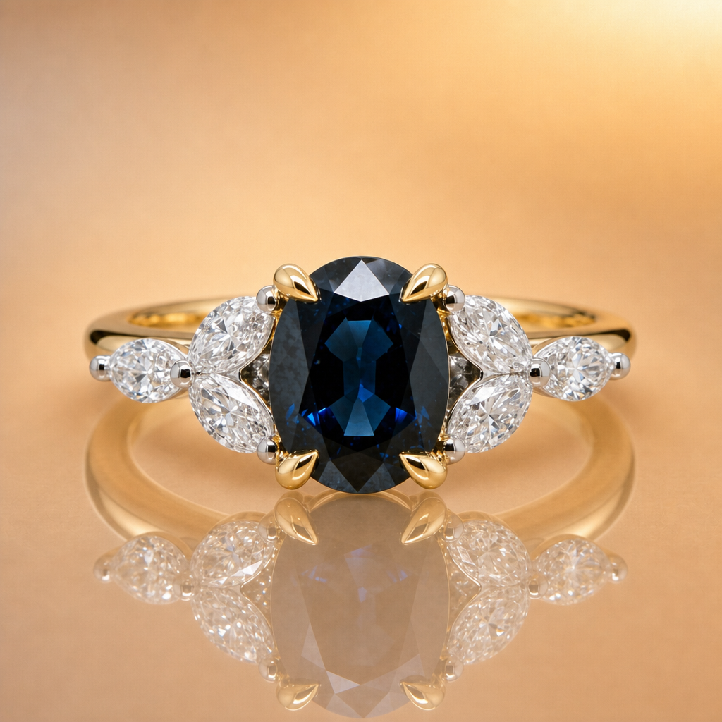 'Amanda' SAPPHIRE & DIAMOND RING - Exclusively Paton's Place Jewellers