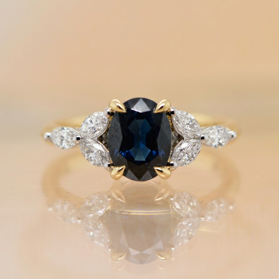 'Amanda' SAPPHIRE & DIAMOND RING - Exclusively Paton's Place Jewellers