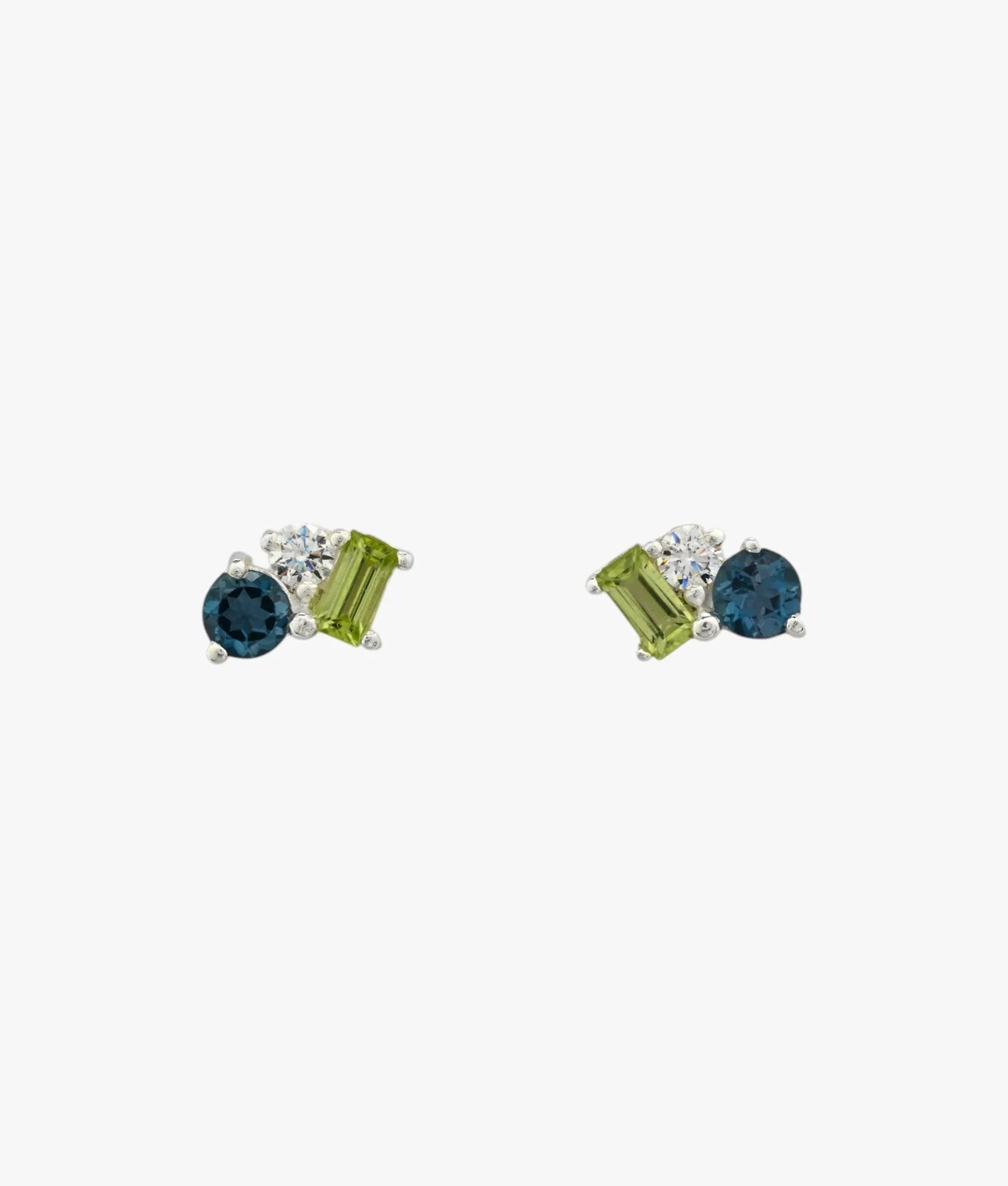 Von Treskow - Gemstone Triplet Cluster Studs III
