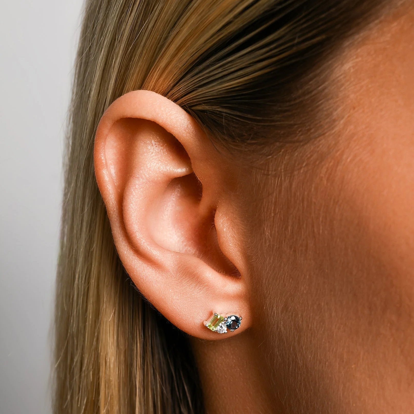 Von Treskow - Gemstone Triplet Cluster Studs III