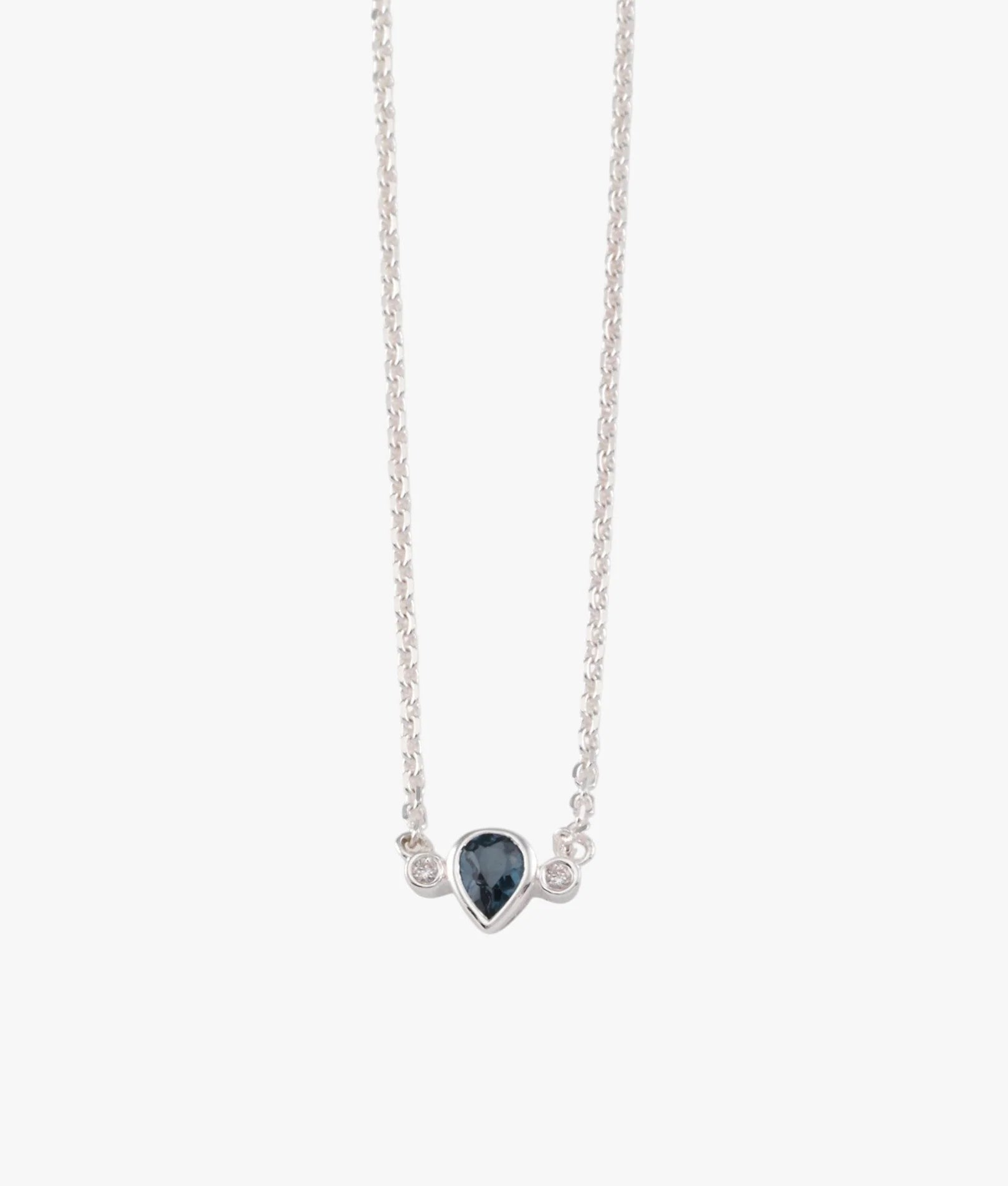 Von Treskow - Pear London Blue Topaz Necklace