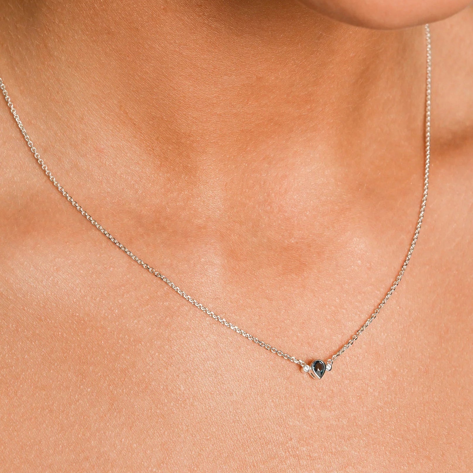 Von Treskow - Pear London Blue Topaz Necklace
