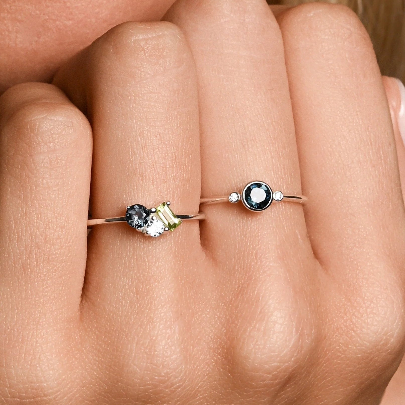 Von Treskow - Gemstone Triplet Cluster Ring