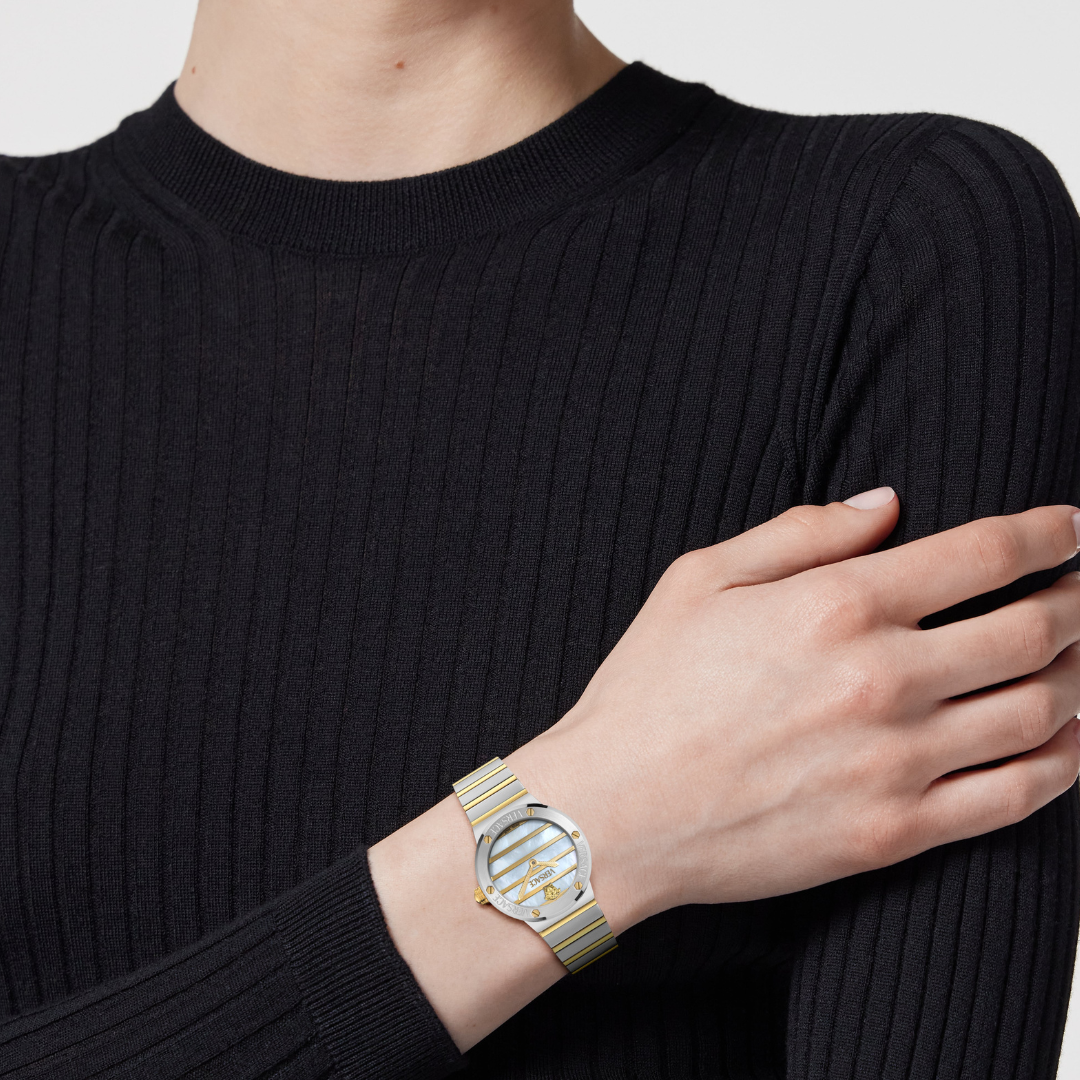 VERSACE - Greca Logo 2Tone MOP dial