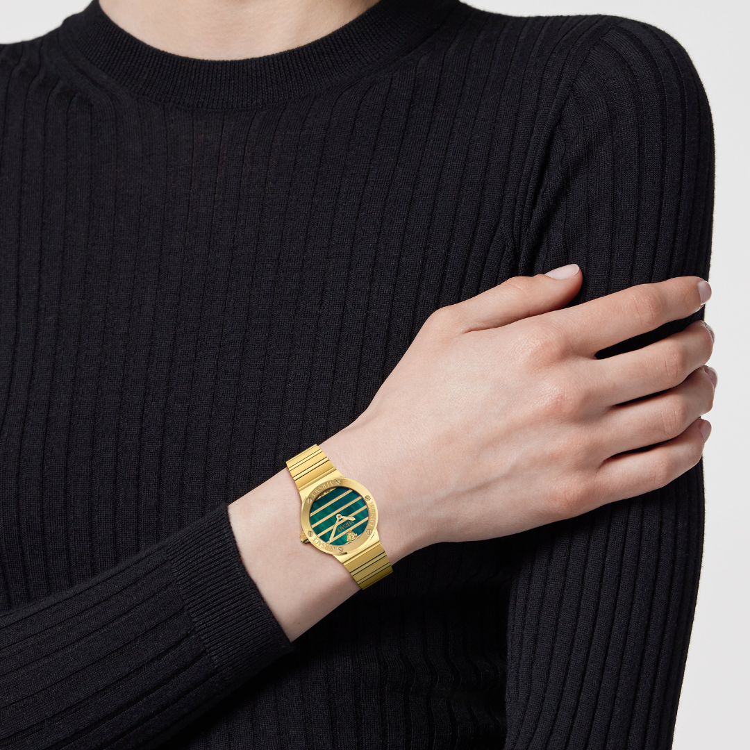 VERSACE - Greca Logo Gold Green MOP Dial