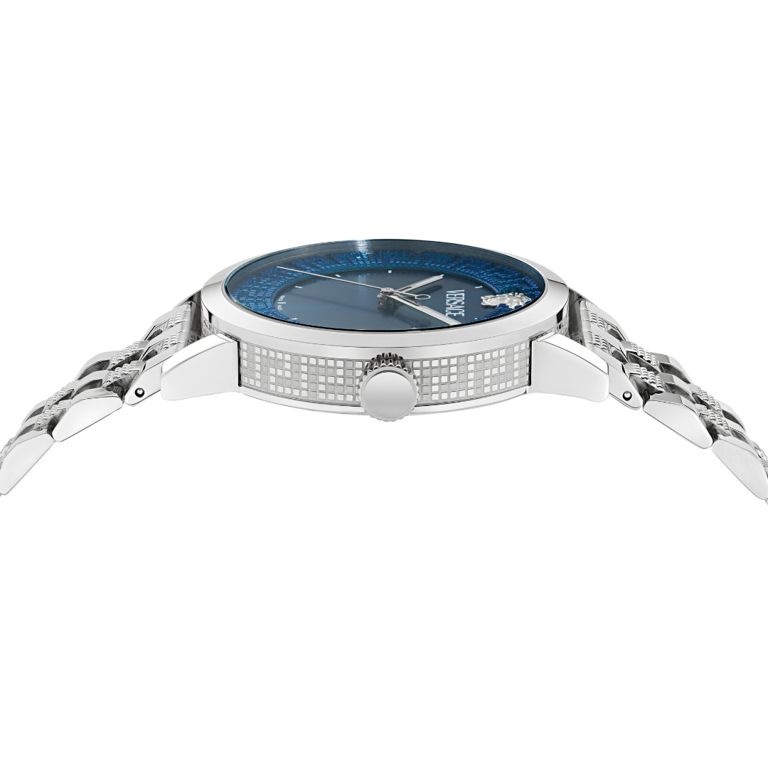 Versace - Albireo Silver Blue Dial