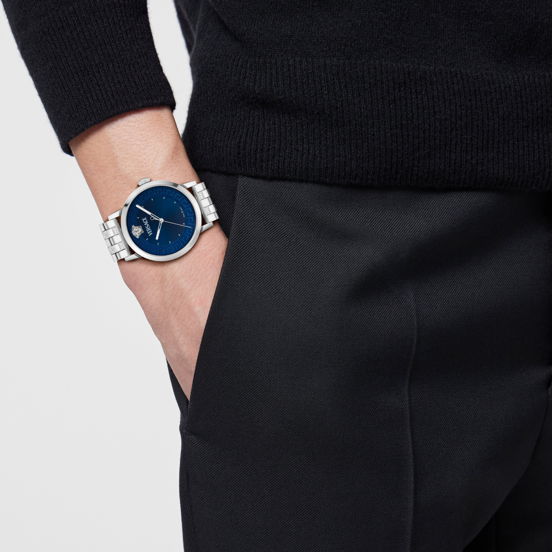 Versace - Albireo Silver Blue Dial