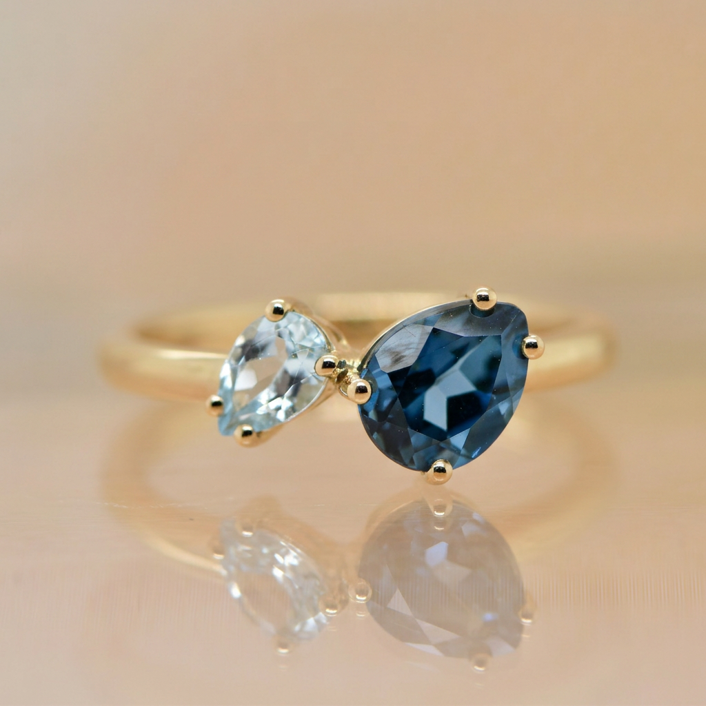 Blue Topaz & London Blue Topaz Ring