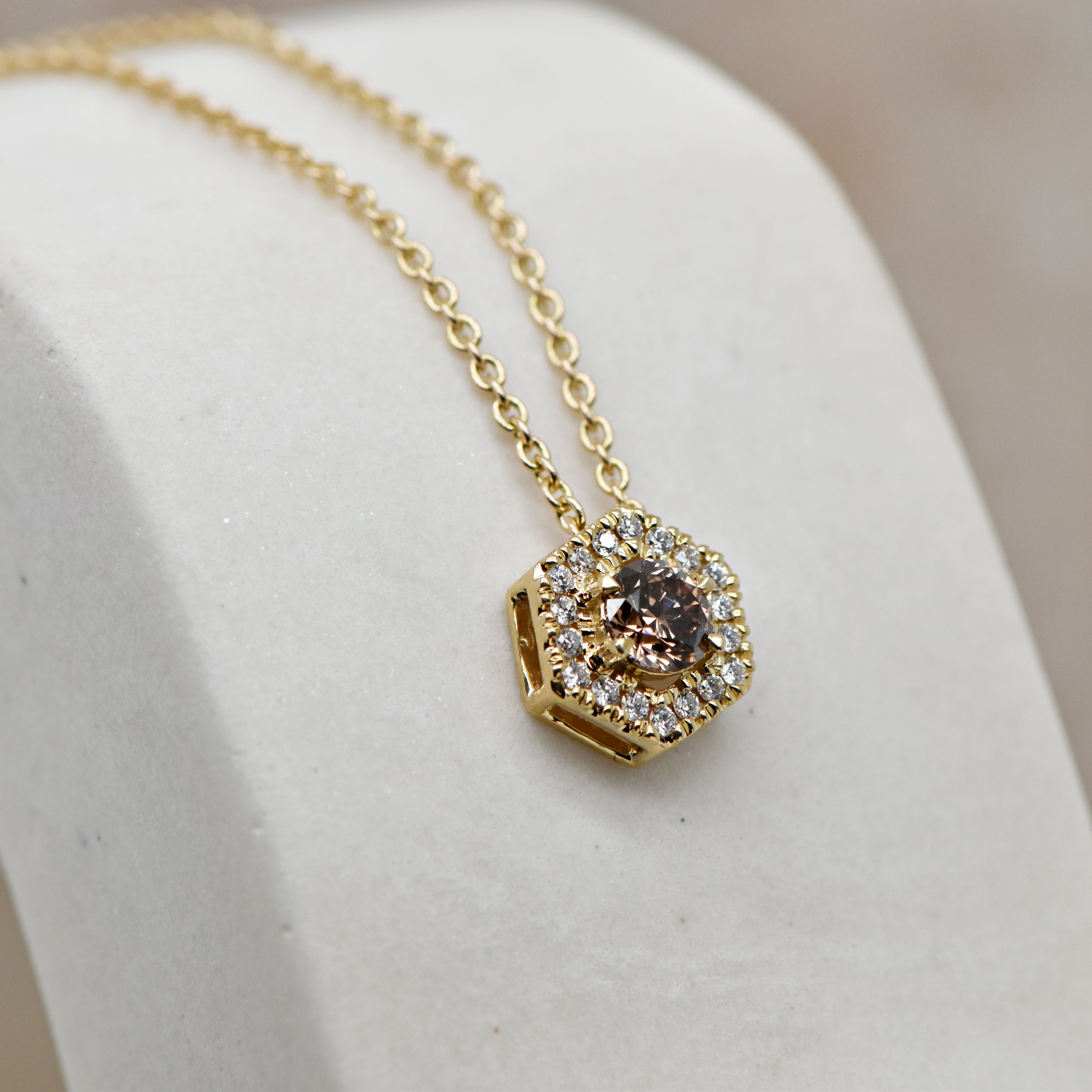 Champagne Diamond Pendant