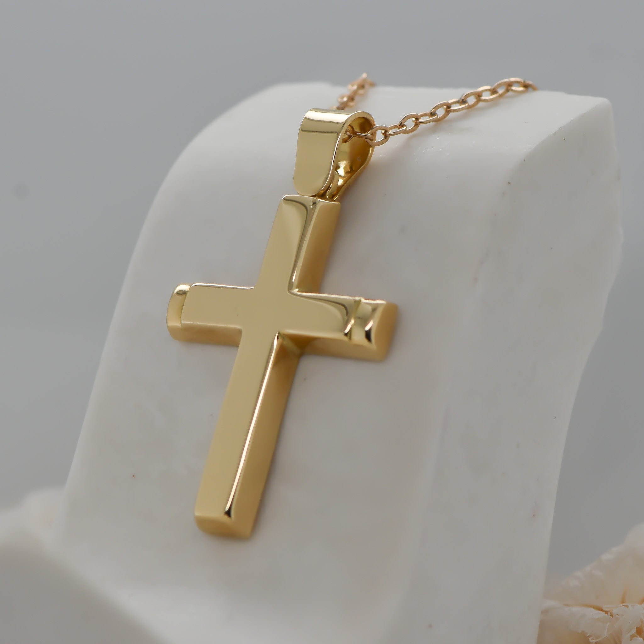 18ct Gold Large Cross