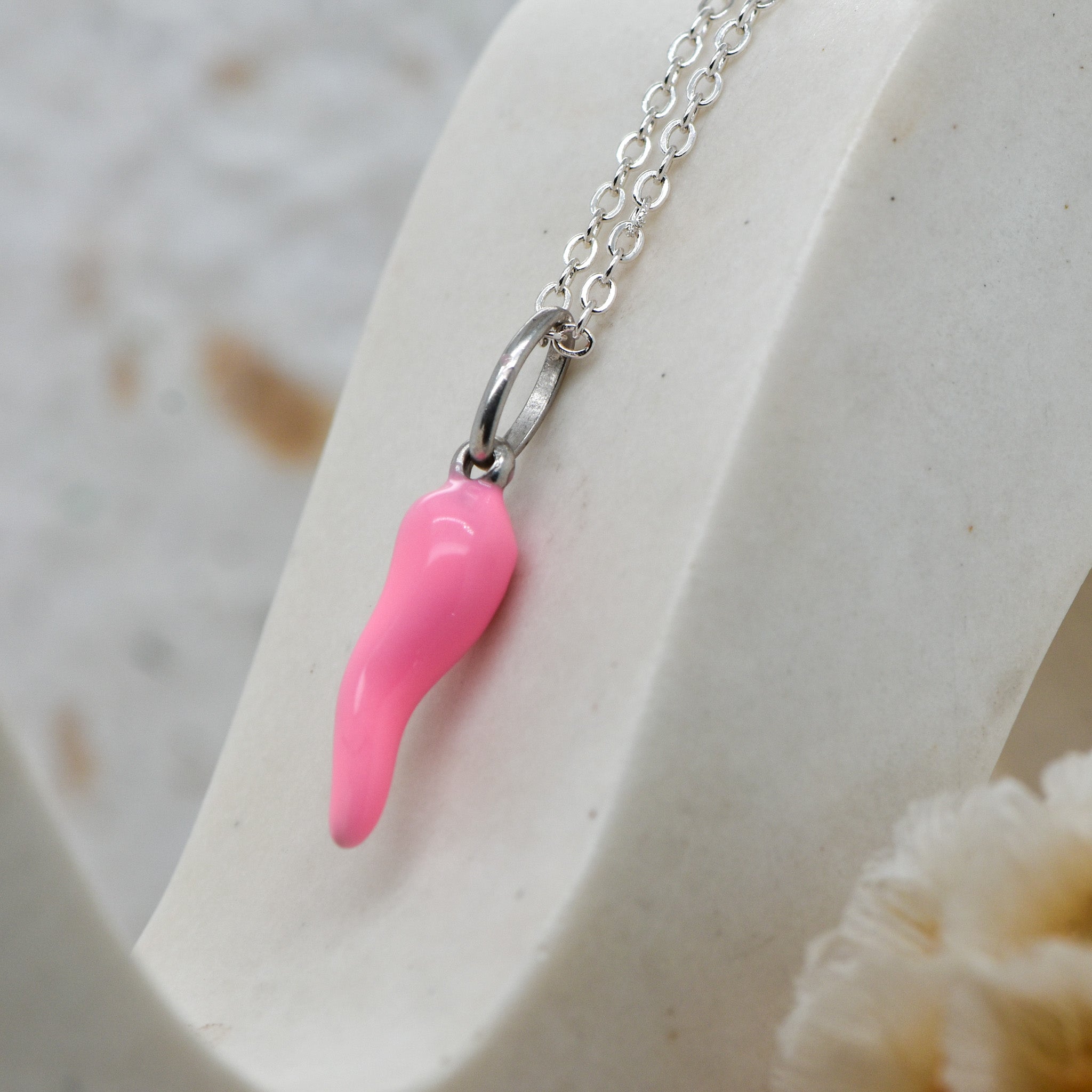 Silver Corni Pendant (Chilli Charm)
