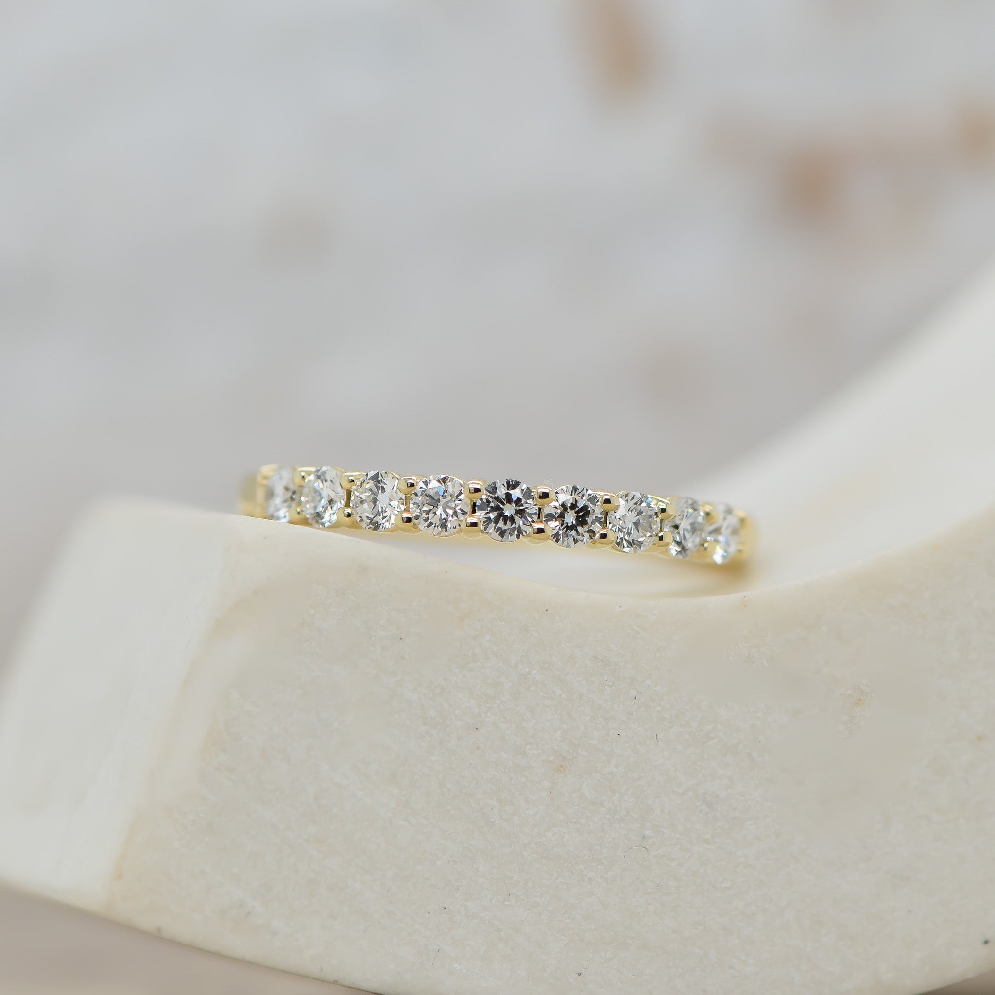 9ct Gold - Lab Diamond wedding band 0.50ct