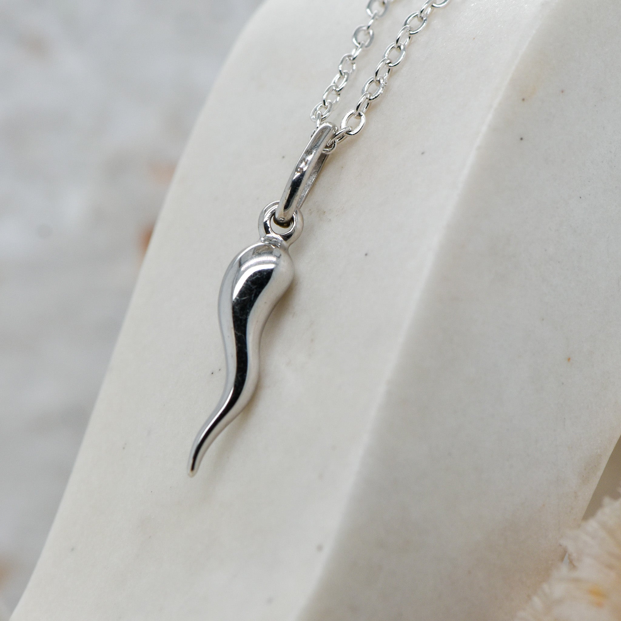 Silver Corni Pendant (Chilli Charm)