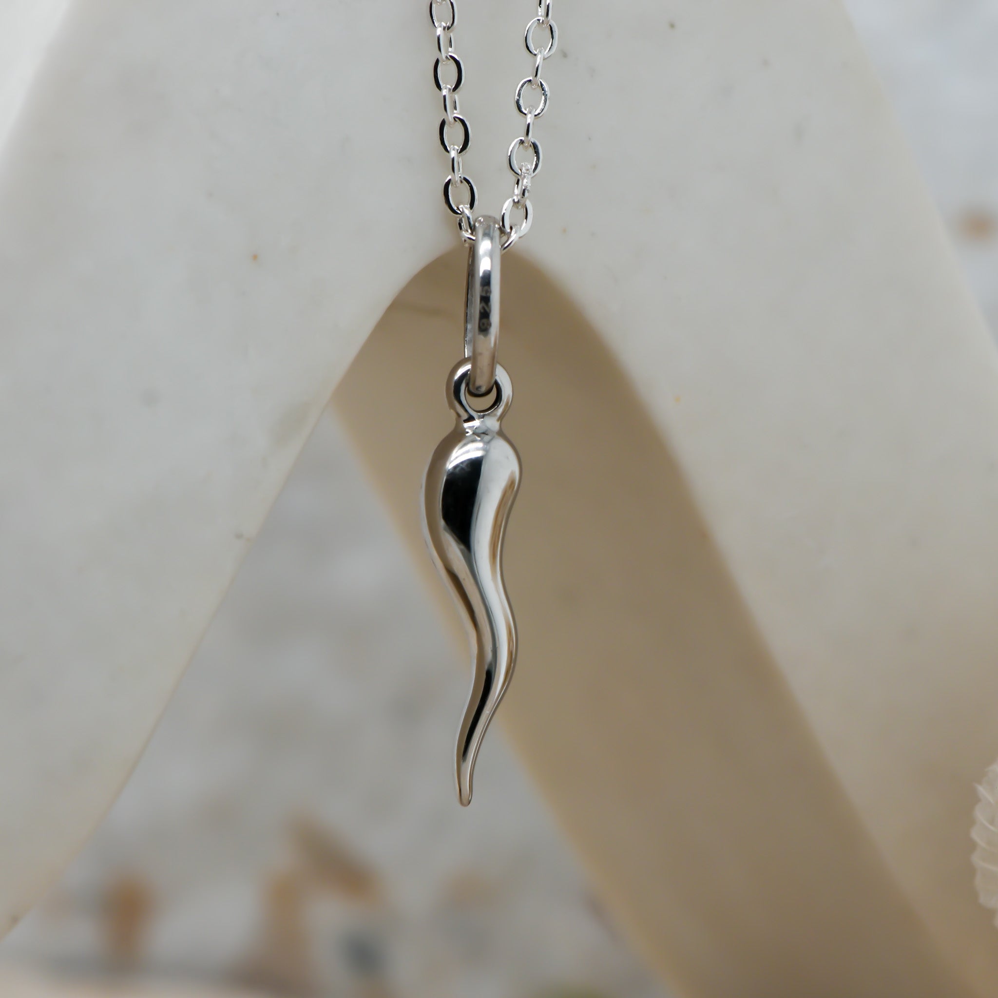 Silver Corni Pendant (Chilli Charm)