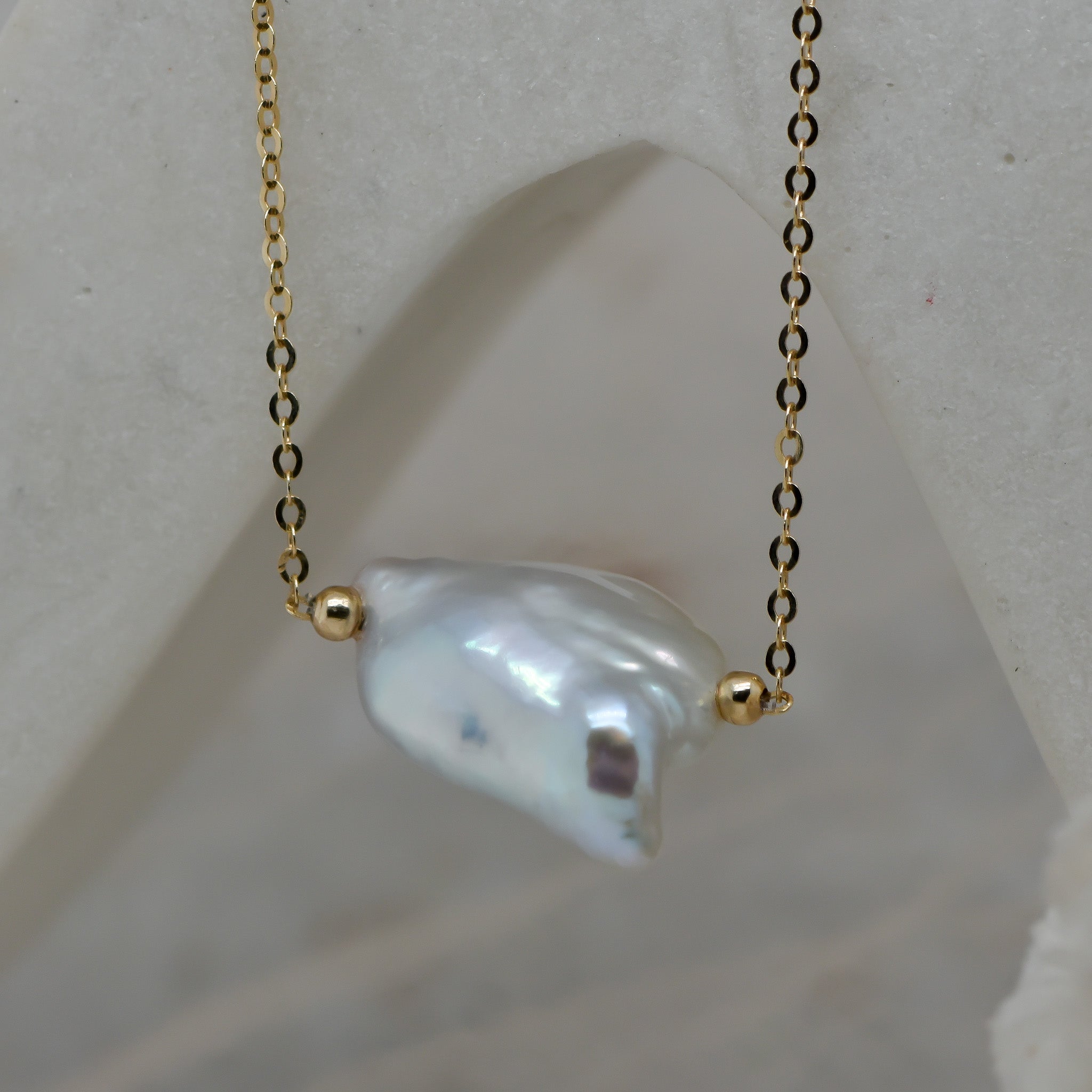14ct Keshi Fresh water pearl necklace