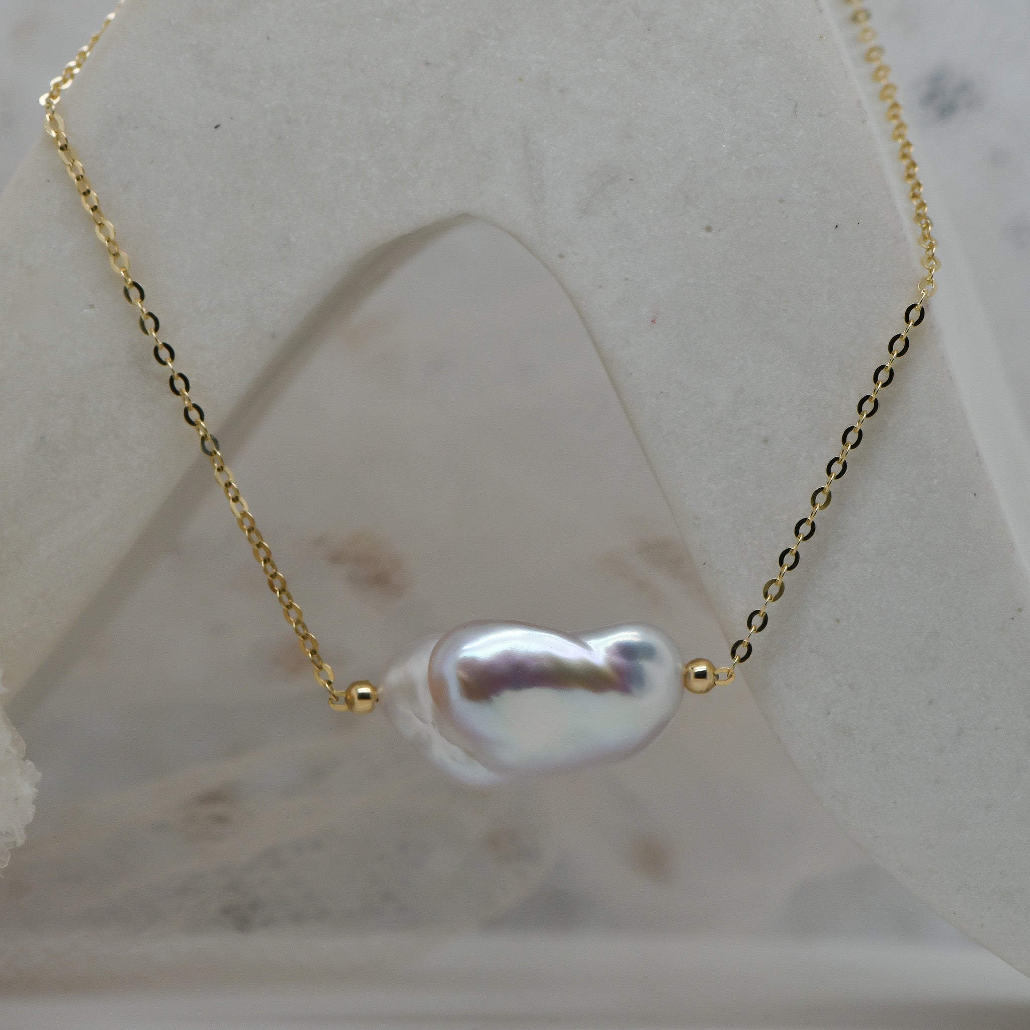 14ct Keshi Fresh water pearl bracelet