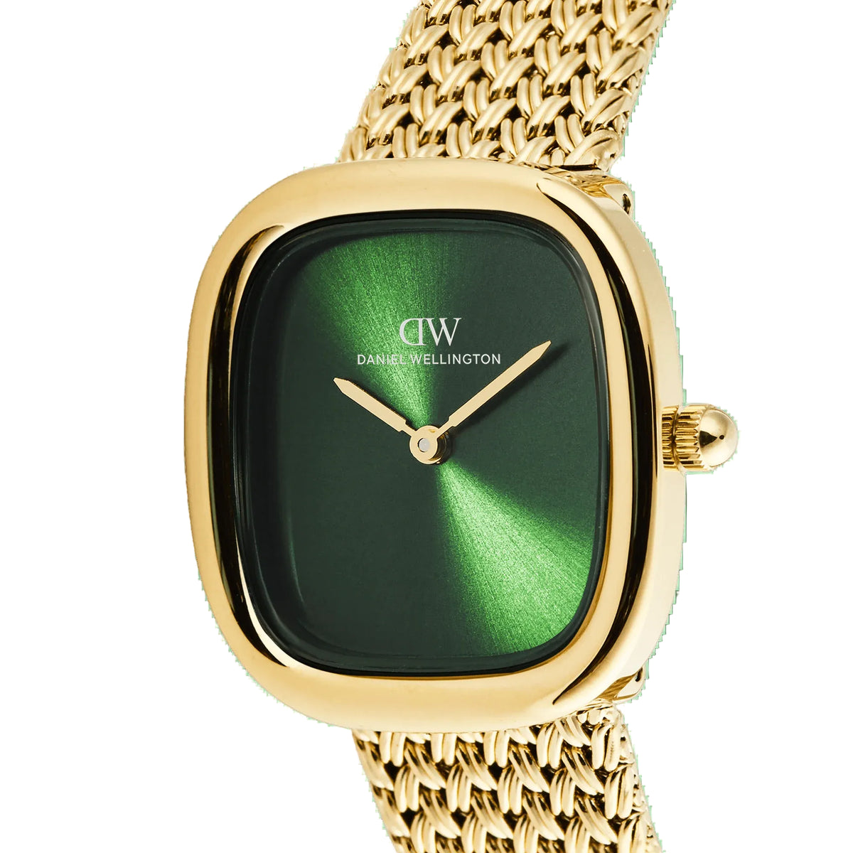 Daniel Wellington - Margot Braided Mesh Emerald Gold