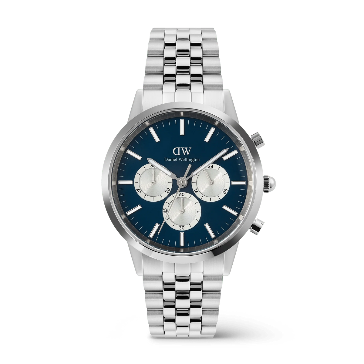 Daniel Wellington - Iconic Chronograph Arch 5-Link Arctic Panda Silver