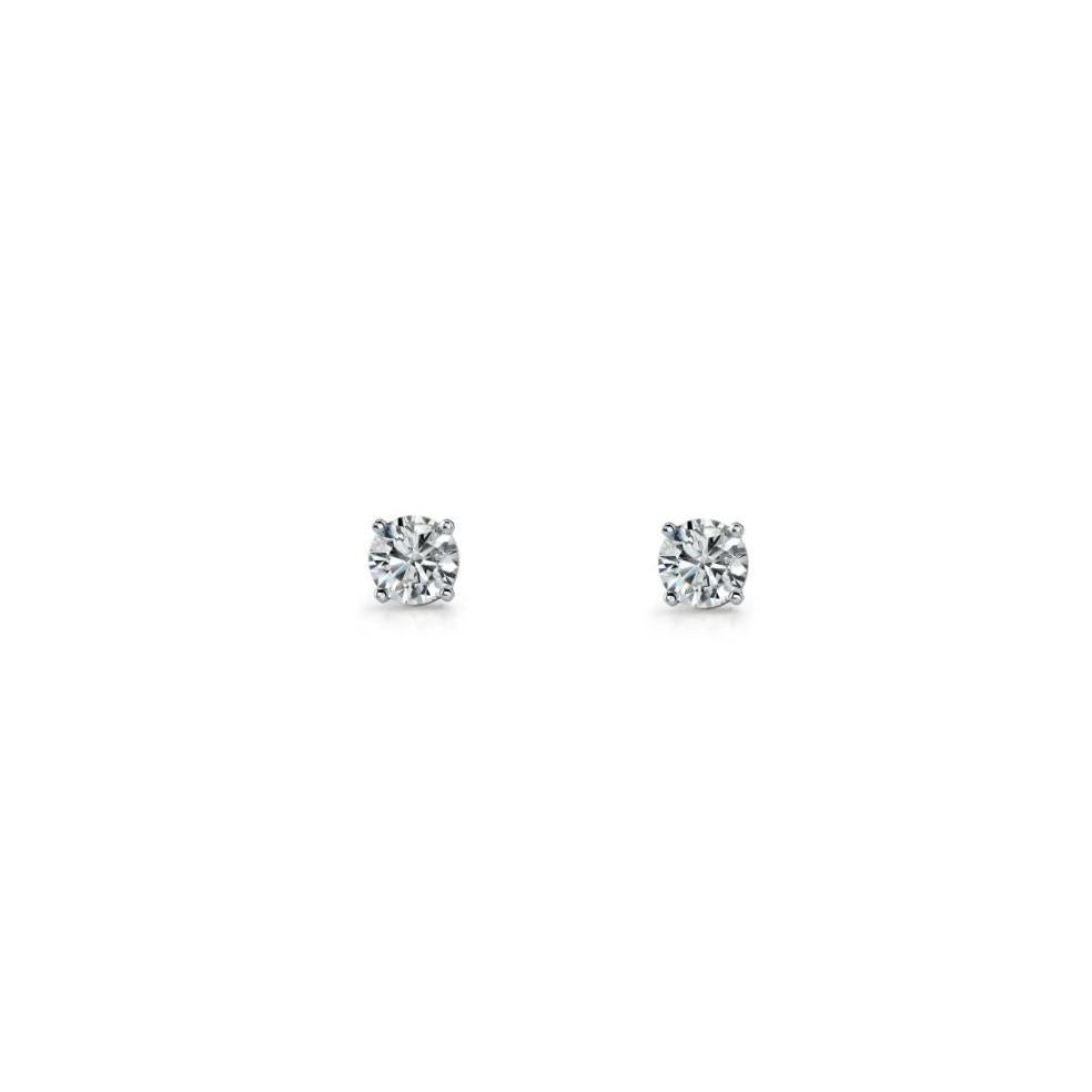 Zoe Austin - Sterling Silver claw set CZ Studs
