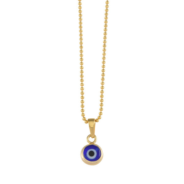 Von Treskow - Fine Ball Chain Necklace with Evil Eye