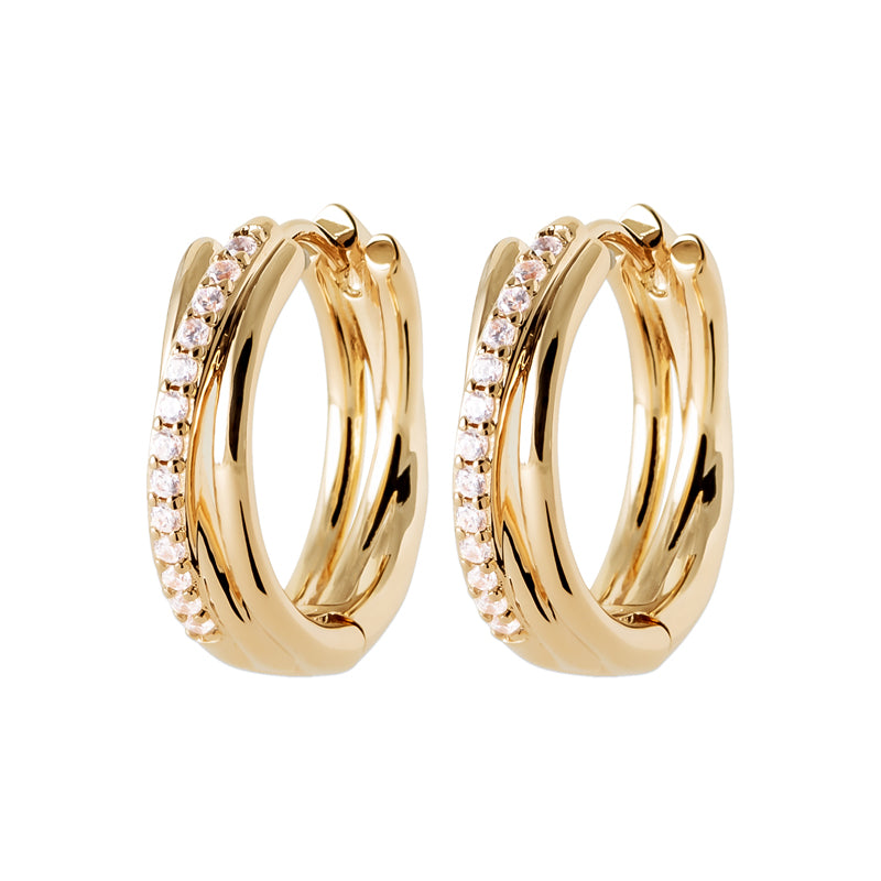 Zoe Austin - 18ct YG Plated twist hoop earrings