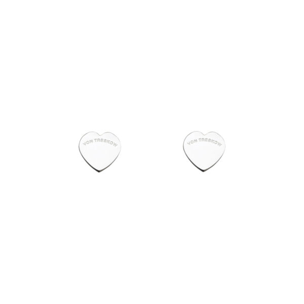 Von Treskow - mini flat heart studs