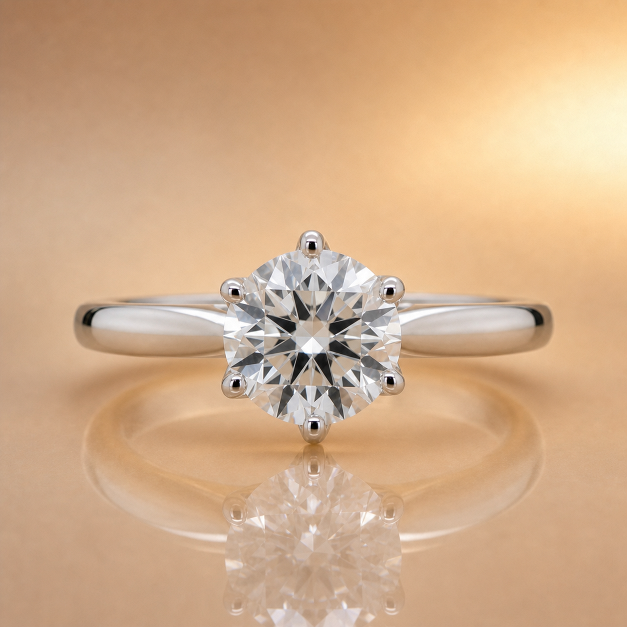 Jane | 1.51ct Round Brilliant Lab Grown Diamond Solitaire | 18ct White Gold