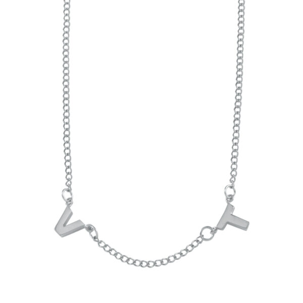 Von Treskow - DELICATE INITIAL NECKLACE SILVER