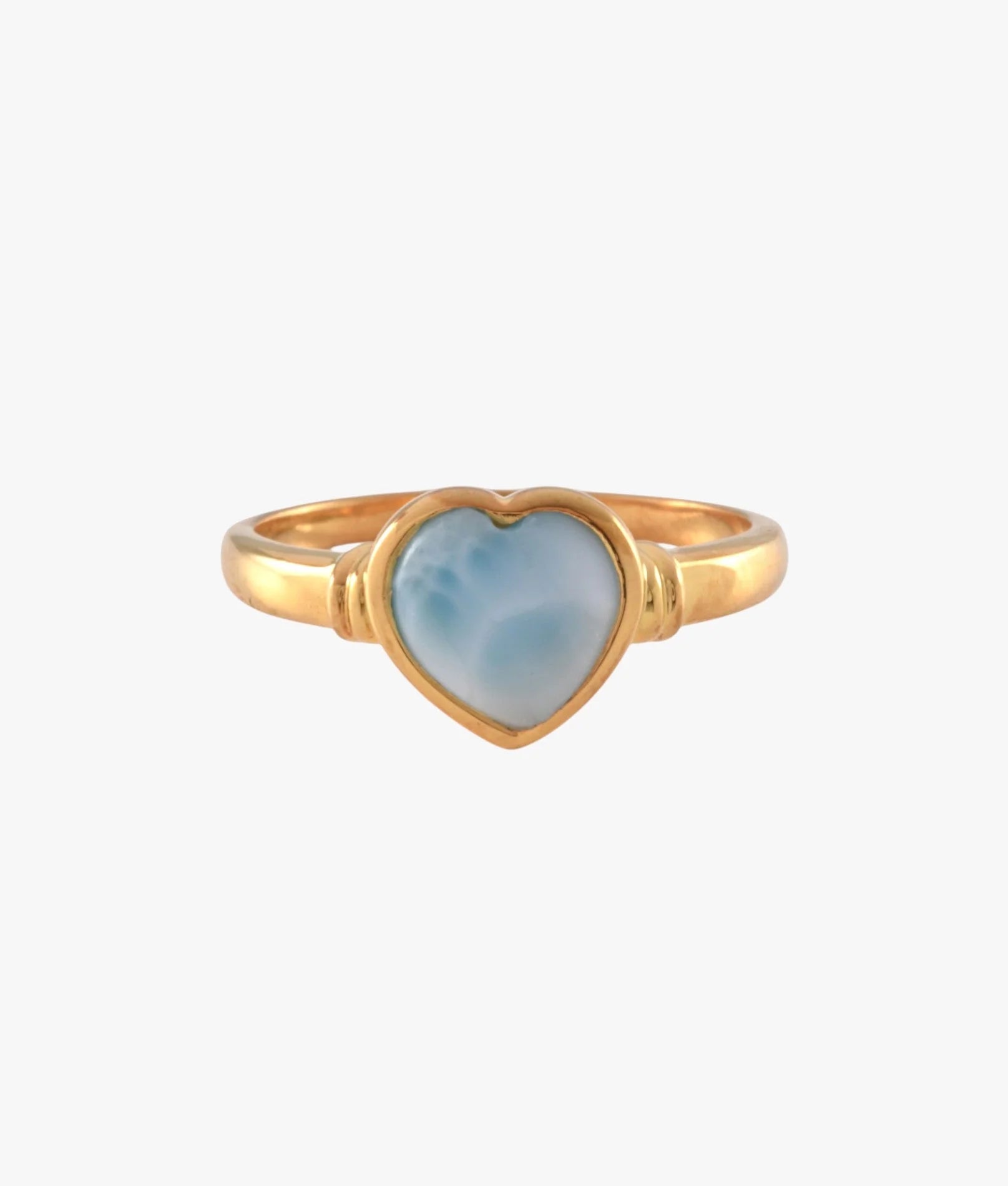 Von Treskow - Small Larimar Heart Ring