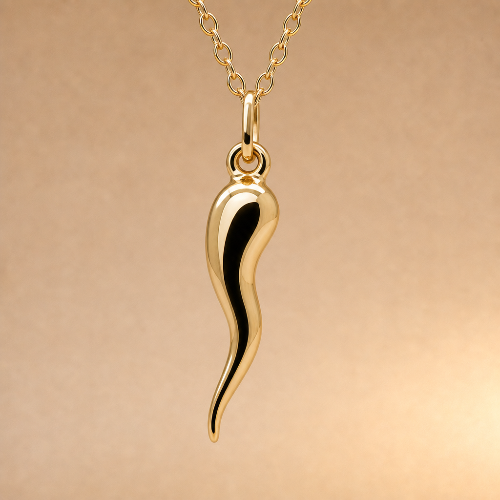 Large gold corni (chilli charm)