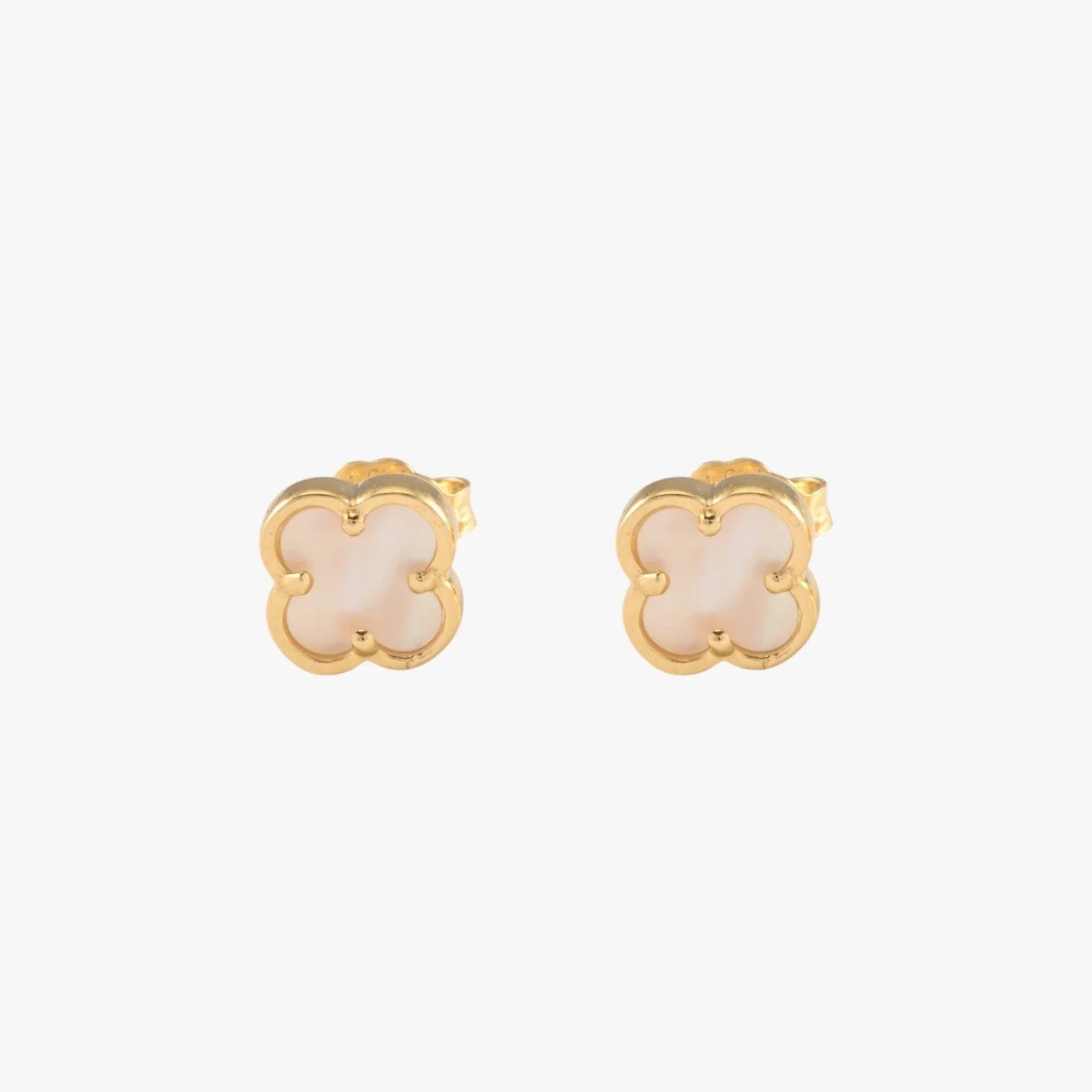 Von Treskow - Mini Clover (Mother Of Pearl) Stud Earrings
