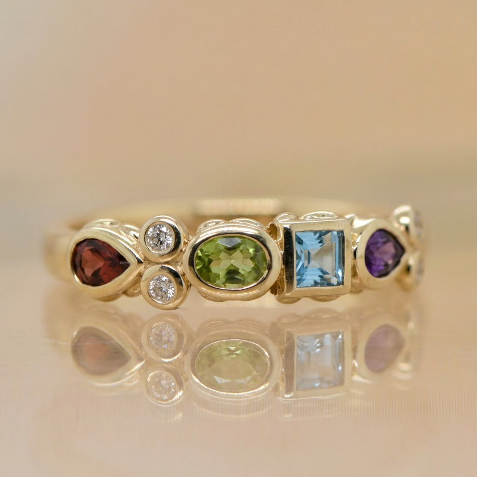 Multi stone Band - 9ct gold