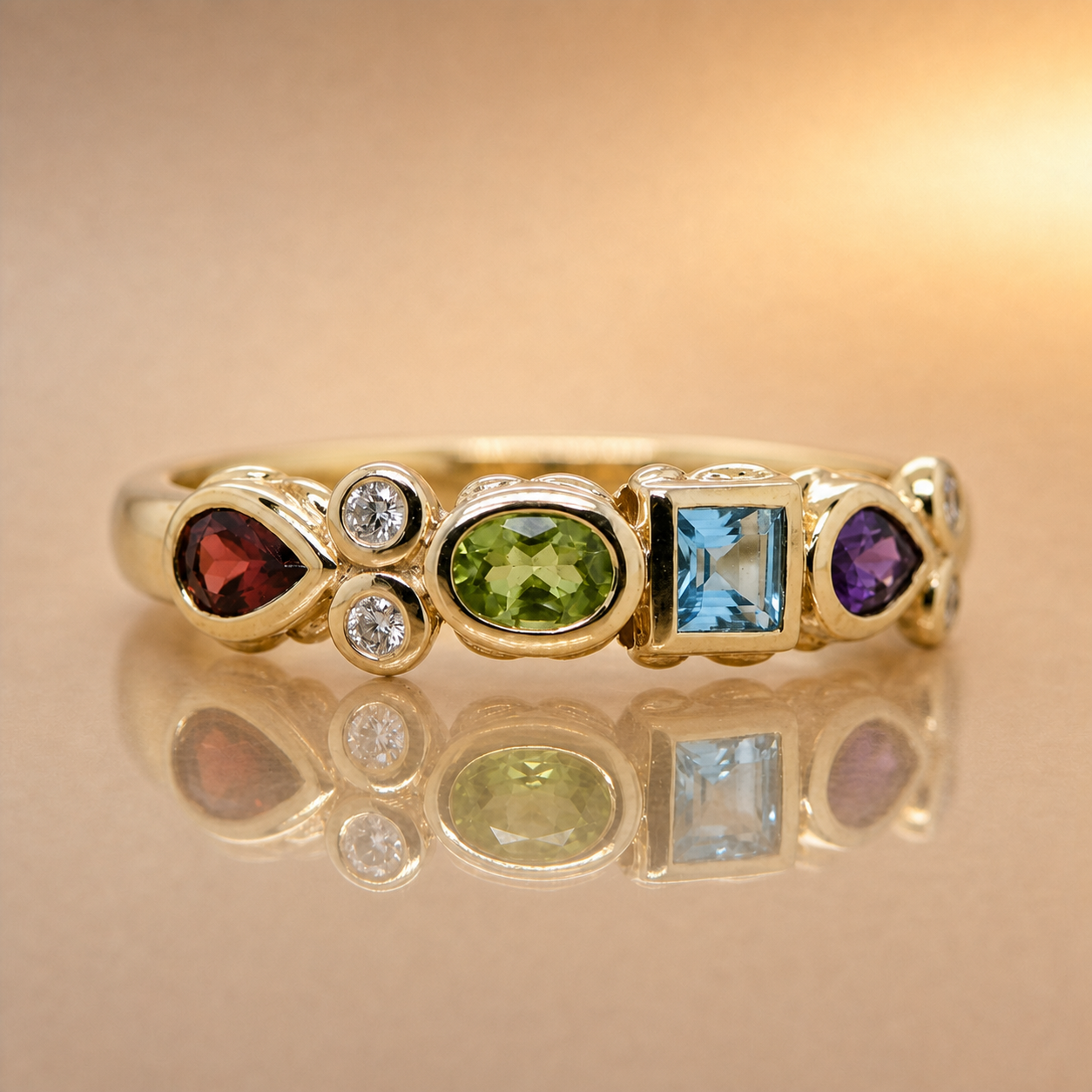 Multi stone Band - 9ct gold
