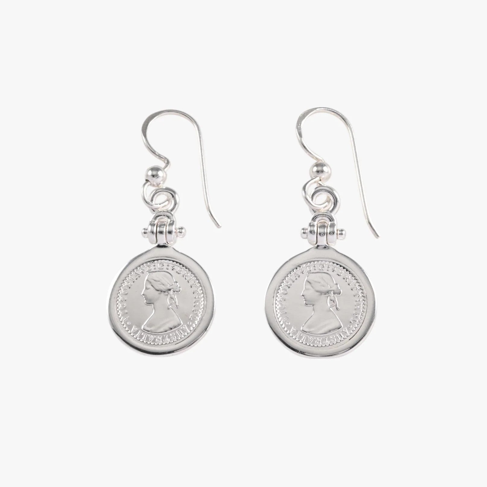 Von Treskow - Hinged Mini Coin Earrings