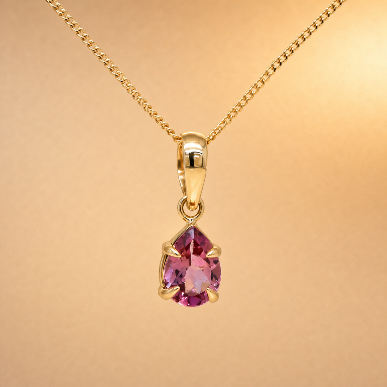 Pear Tourmaline Pendant