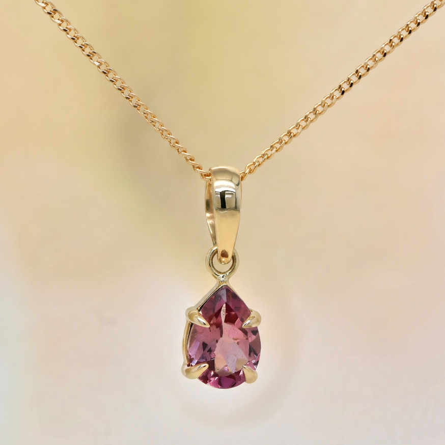 Pear Tourmaline drop earrings