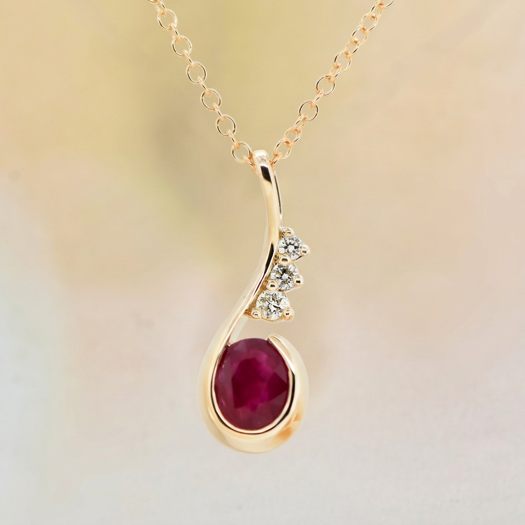 Ruby & Diamond Pendant