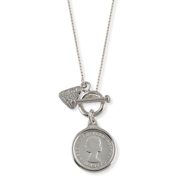Von Treskow - Box chain necklace with Threepence