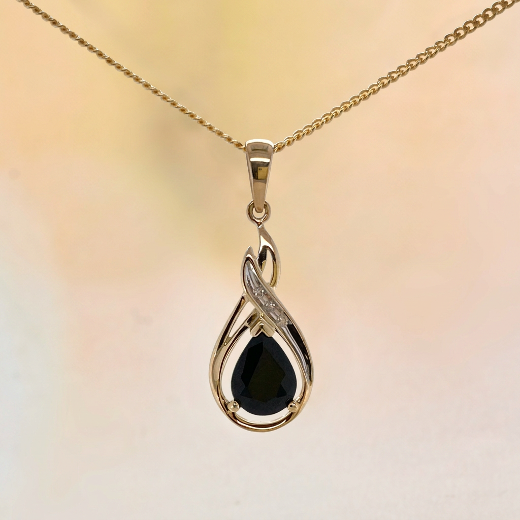 Sapphire & Diamond Pendant
