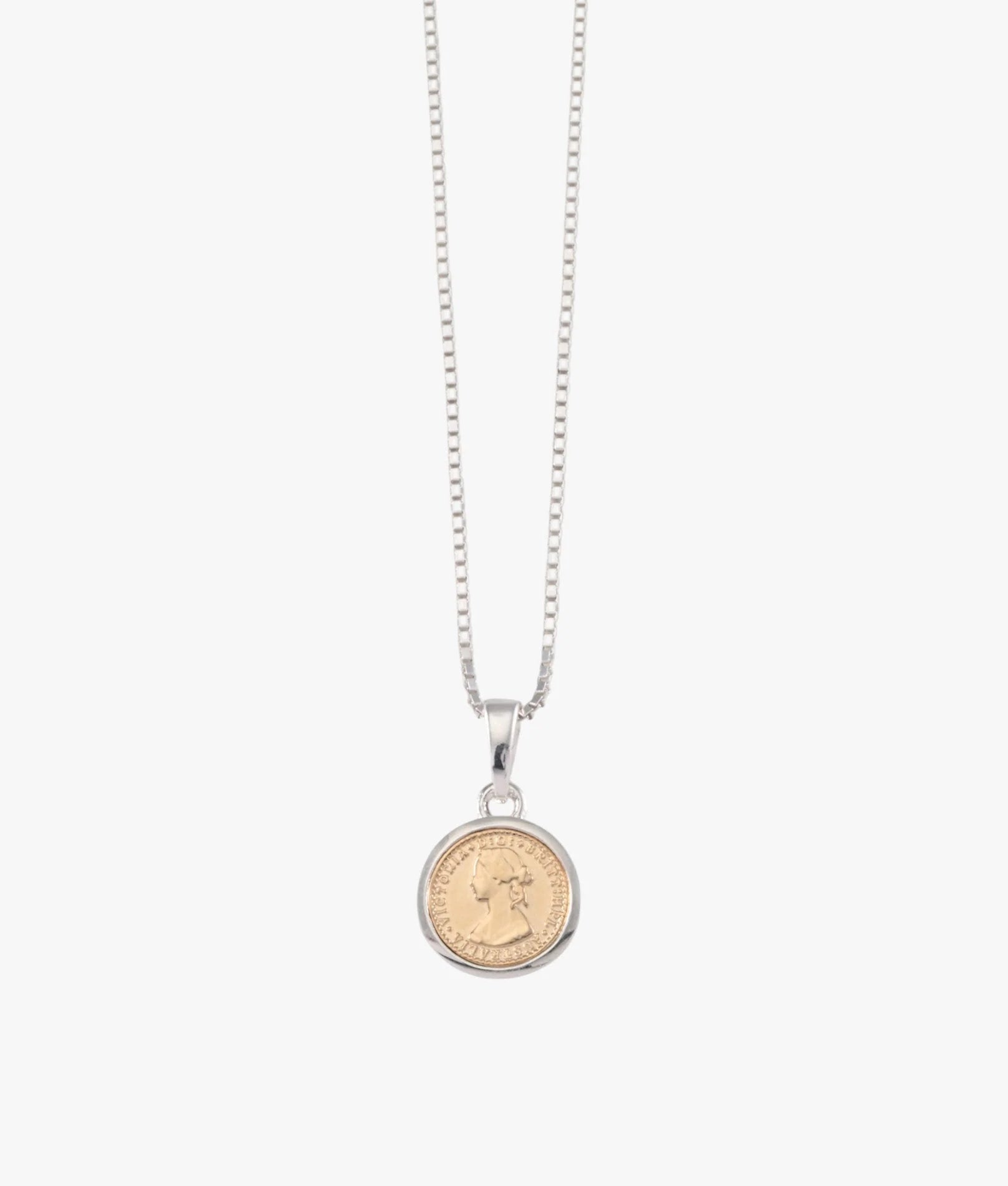 Von Treskow - Micro Coin Box Chain Necklace