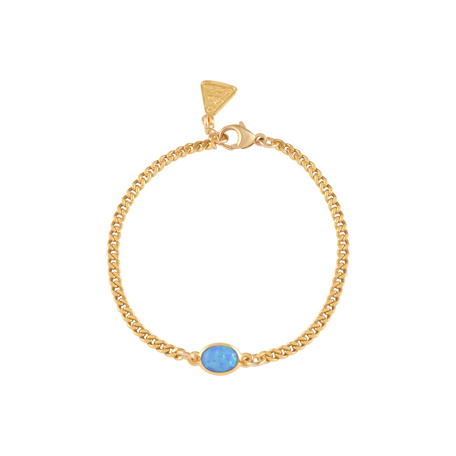 Von Treskow - Oval Czelline Opal Curb Bracelet