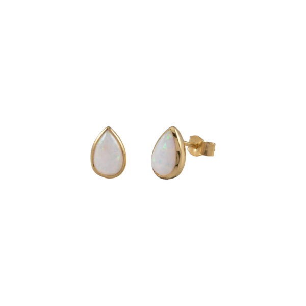 Von Treskow - YGP CASED CZELLINE OPAL PEAR STUDS – Paton's Place Jewellers