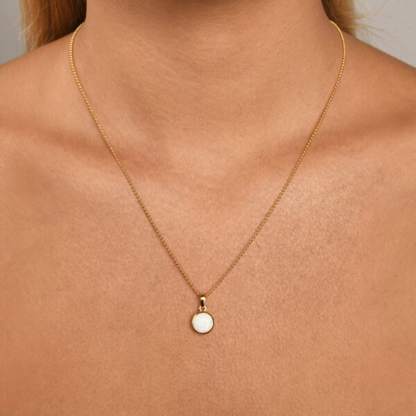 Von Treskow - CASED CZELLINE OPAL ROUND PENDANT