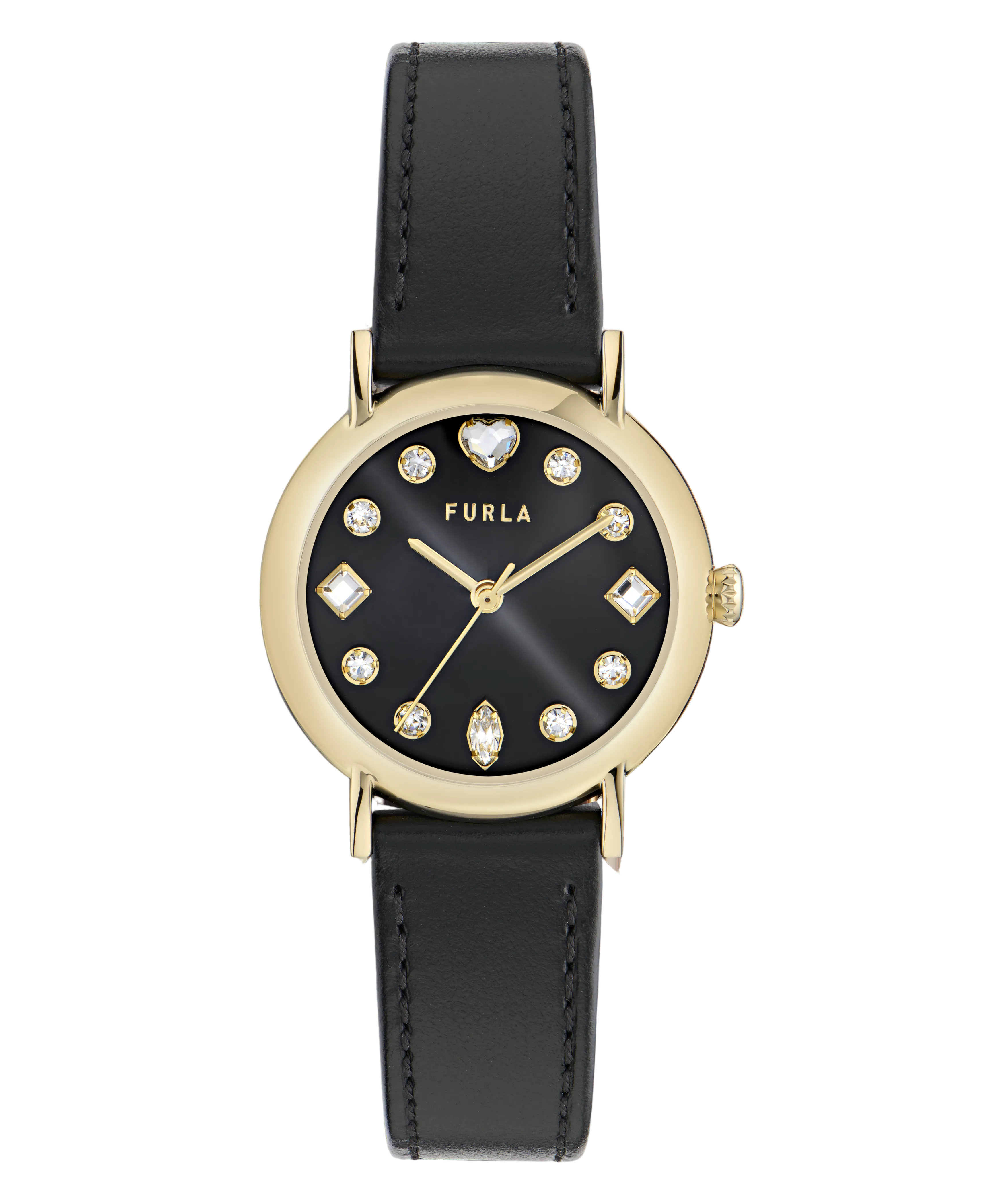 Furla - Easy Shape Gold/black strap