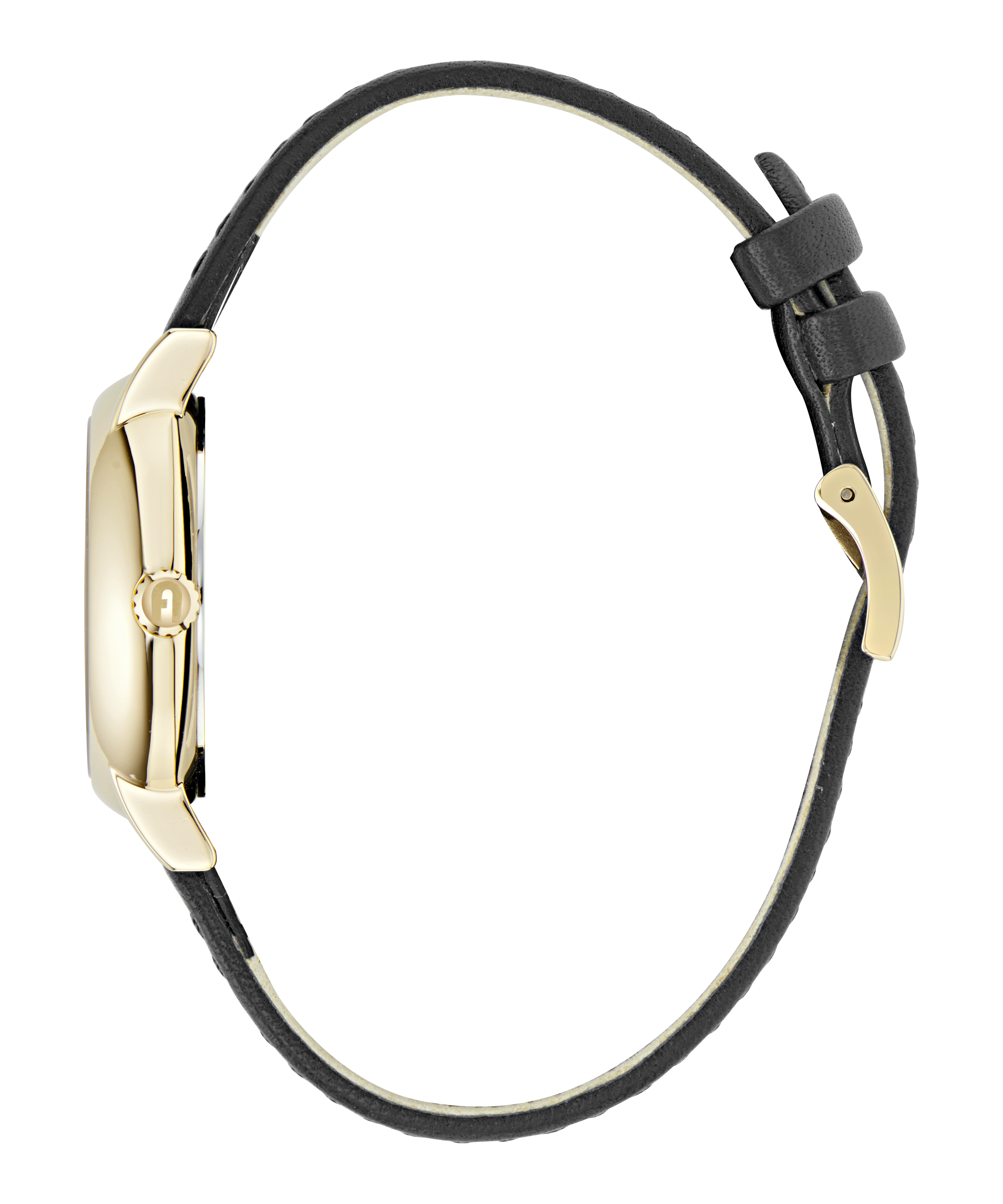 Furla - Easy Shape Gold/black strap