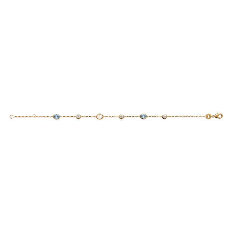 Zoe Austin - 18ct YG Plated Multi stone bracelet