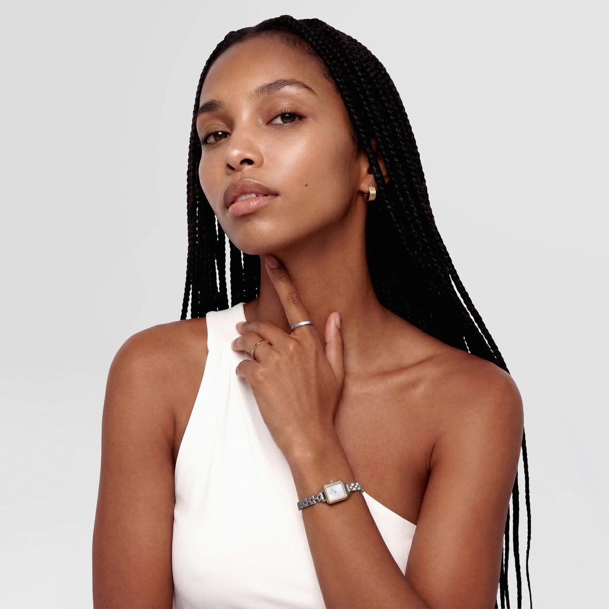 Daniel Wellington - Quadro Mini Arch 3-Link Two Tone Gold