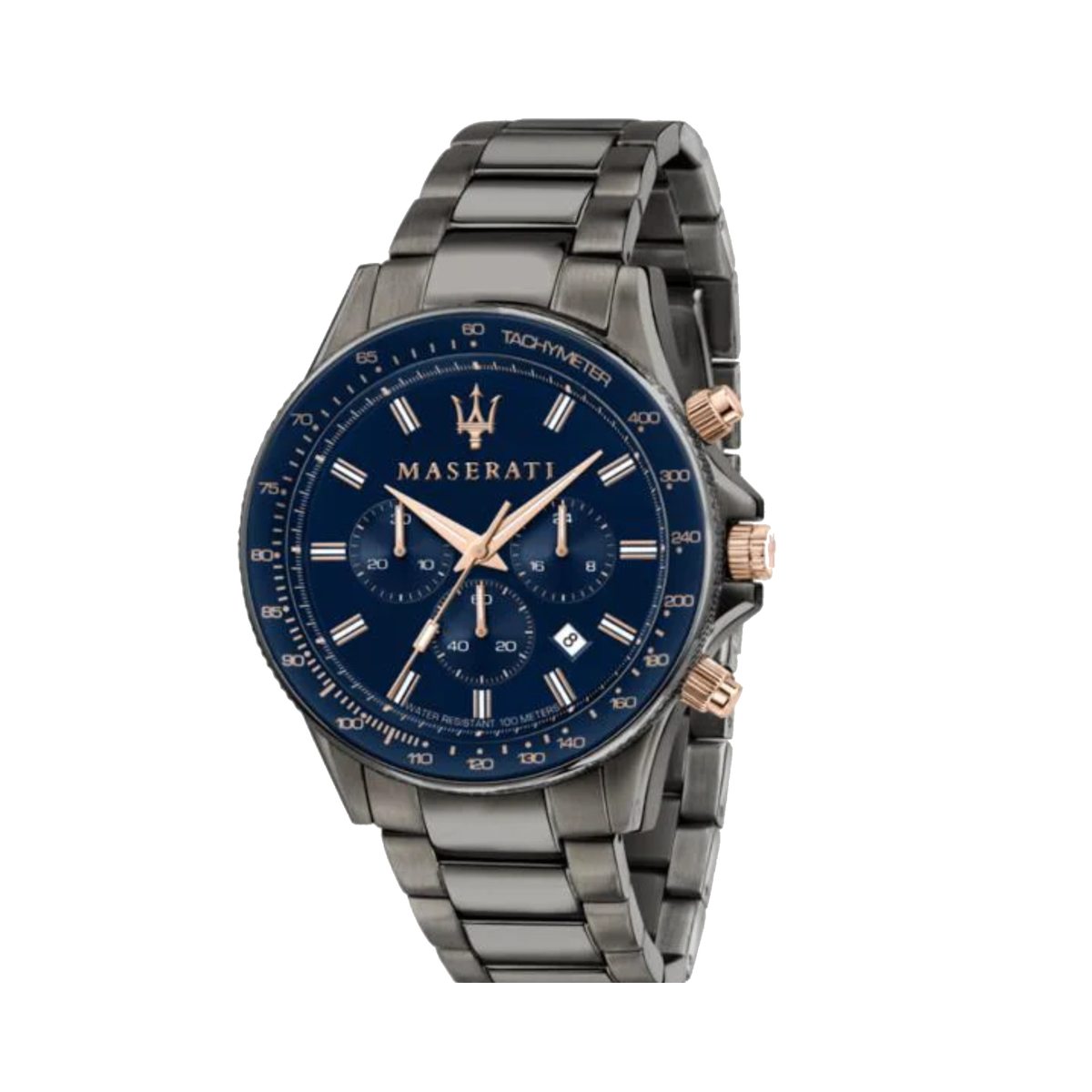 Maserati Sfida Gun Metal - Blue Dial