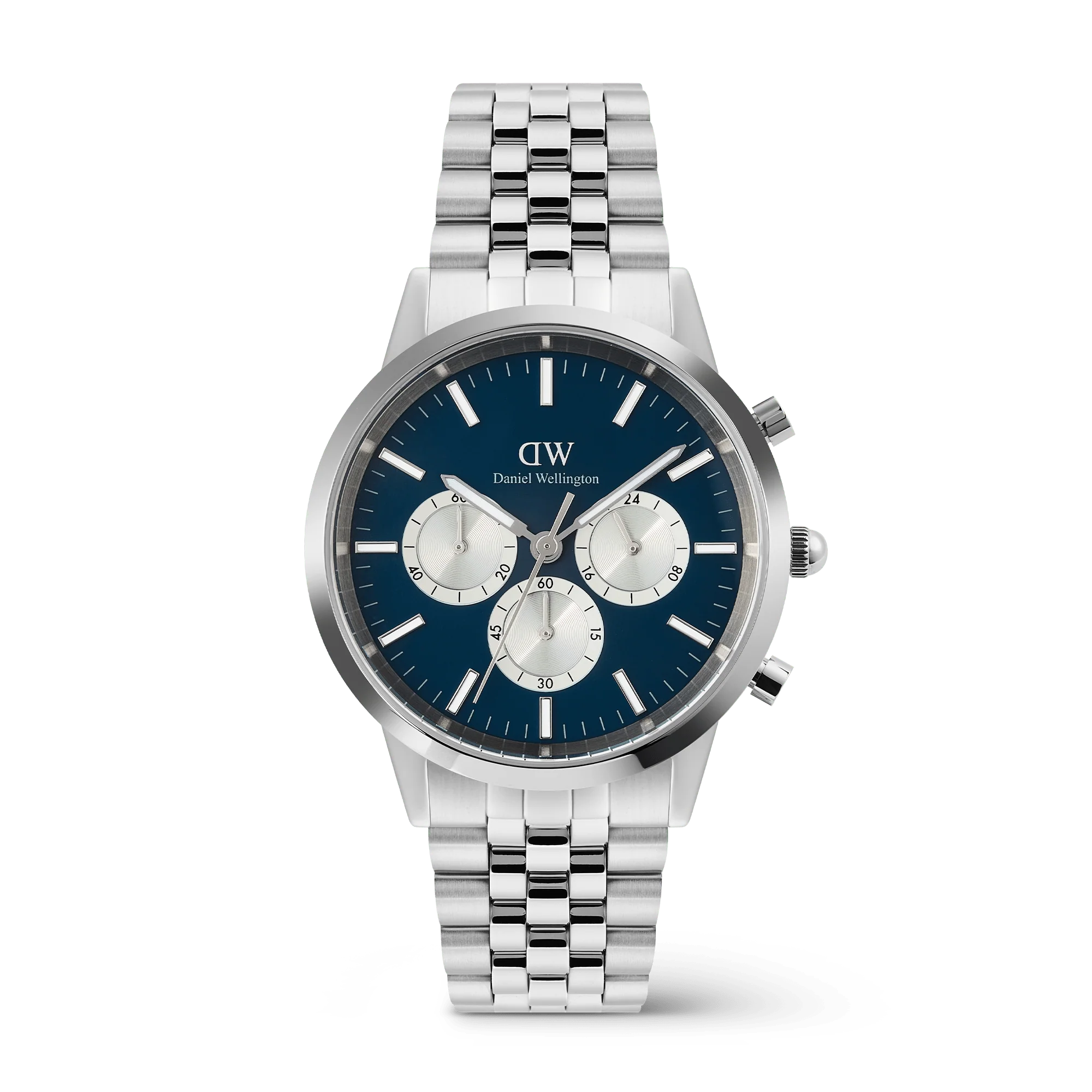 Daniel Wellington - Iconic Chronograph Arch 5-Link Arctic Panda Silver