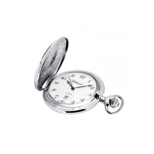 Floral Engraved Silver Pocket Watch